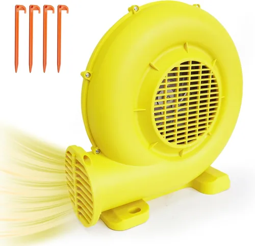 Soplador de Casa de Rebote, Soplador Inflable Potente de 380W 0.51HP Bomba de Aire Portátil para Inflables al Aire Libre, Casa de Burbujas,