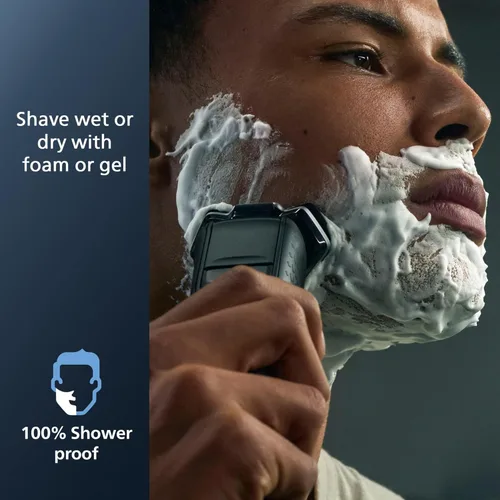 Miniatura 7 de Philips Norelco Shaver 7800, afeitadora eléctrica recargable en seco y húmedo con tecnología SenseIQ, cápsula de limpieza rápida, soporte de carga