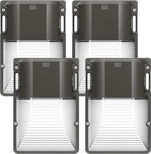 Miniatura 13 de CINOTON Paquete de luz LED de pared 3CCT de 30 W con sensor de atardecer a amanecer, 3000 K/4000 K/5000 K seleccionable, 3600 LM, luces de pared al