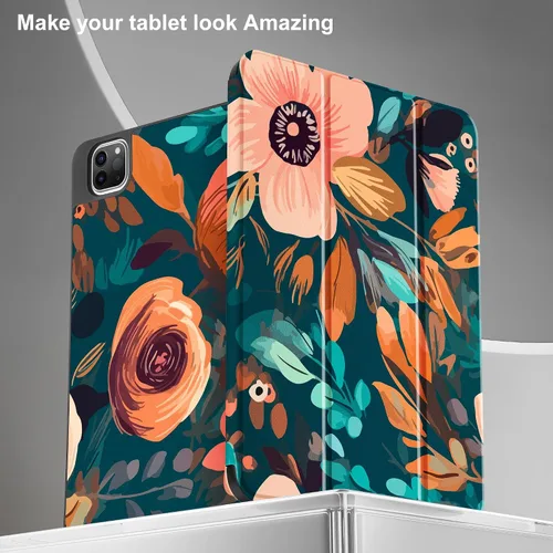 Miniatura 4 de May Chen Funda para iPad Pro de 11 pulgadas (4ª, 3ª, 2ª y 1ª generación) 2022 2021 2020 2018, soporte triple + soporte para lápiz + encendido