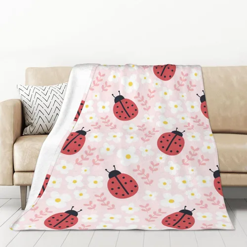 Miniatura 13 de Te-al - Manta floral gris con flores Te-al para sofá cama, manta de franela suave y mullida para cama, sofá, silla, decoración floral Te-al, 40 x 50