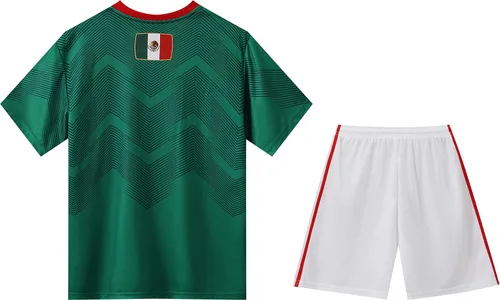 Miniatura 8 de Dizi México Green Futbol Sports - Juego de camiseta de fútbol americano para niños y jóvenes