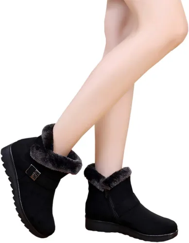 Miniatura 2 de DADAWEN - Botas de nieve con cierre lateral, para invierno.