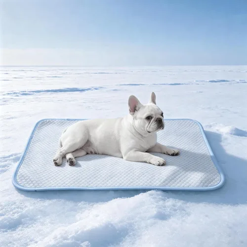 Miniatura 11 de petfelix Tapete refrescante para mascotas, resistente a los arañazos, resistente a las manchas QMAX>0.5 para perros extra pequeños y gatos pequeños