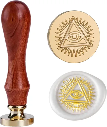 Illuminati - Sellos de cera Eye of Providence, sello de cera que todo lo ve, sello de cera para el mal de ojo, sellos de sellado Wiccan, cabeza de