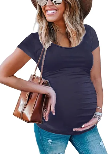 Miniatura 6 de Peauty Women's Maternity Side Ruched Shirts