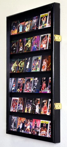 Miniatura 3 de 36 Sport Cards Collectible Card Display Case Cabinet Holder Wall Rack 98% UV, Lockable