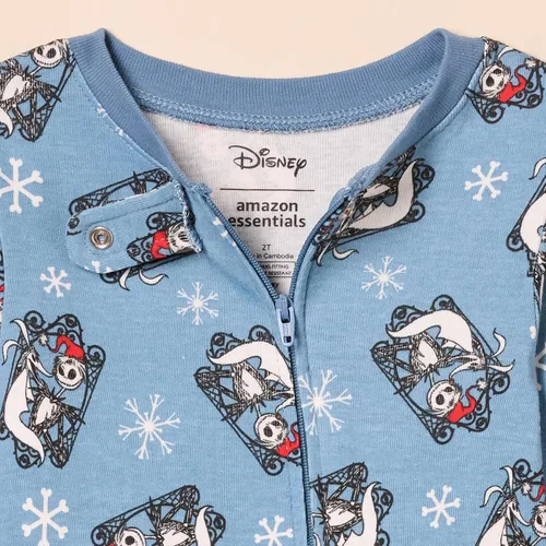 Miniatura 65 de Amazon Essentials Disney Marvel Star Wars - Pijama unisex de algodón con pies para bebés y niños pequeños, paquete múltiple