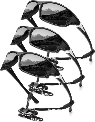 KALIYADI 4 Pack Polarized Sunglasses-Men Sports Sun-glasses: Mens Sunglasses UV Protection for Fishing Driving Cycling