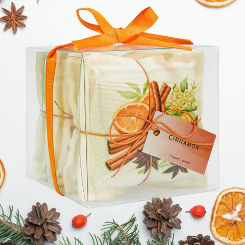 Miniatura 12 de AUCUDA Paquete de 4 bolsas perfumadas de cedro para cajones y armarios, paquetes de popurrí para ropa de mujer, almohada de malla con fragancia