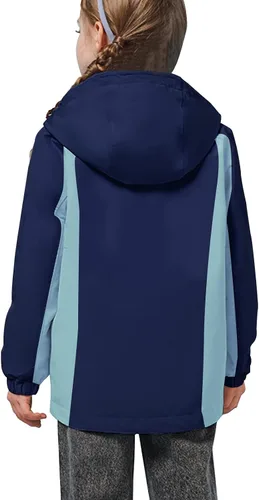 Miniatura 8 de Chaqueta de esquí impermeable para niñas, chaqueta de snowboard para exteriores, resistente al viento, con forro polar, abrigo de nieve cálido