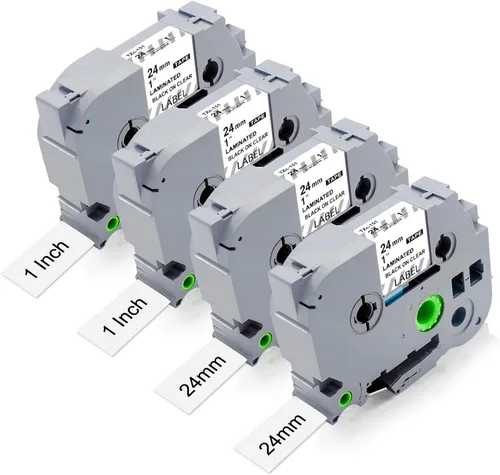 Miniatura 11 de Paquete de 3 cintas TZ de 0.47 pulgadas de repuesto para Brother TZe-131 TZ-131 P Touch cinta de etiquetas de 0.47 pulgadas laminada negra sobre
