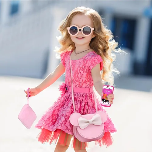 Miniatura 6 de Bolso de niña para juego de simulación con juguetes de maquillaje, juguetes de bolso para niñas pequeñas de 3, 4, 5, 6, 7 años de regalo, bolso