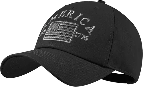 Miniatura 63 de IIN Gorra de béisbol con bandera estadounidense para hombres y mujeres, de perfil bajo, militar, militar, militar, para papá