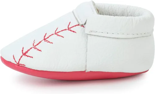 BirdRock Baby - Mocasines sin bordes de piel auténtica, para niños y niñas, recién nacidos, bebés, infantes