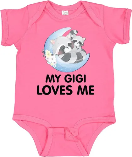 Miniatura 7 de inktastic Body de bebé Raccoon My Gigi Loves Me