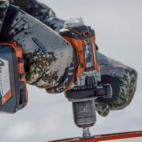 Miniatura 6 de Striker Guantes de pesca unisex Stealth impermeables y transpirables para exteriores con puño extendido y punta de dedo índice Tech Touch Transición