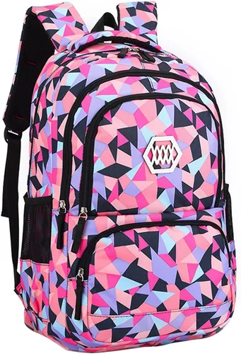 JiaYou Mochila escolar primaria para niña con estampado de flores