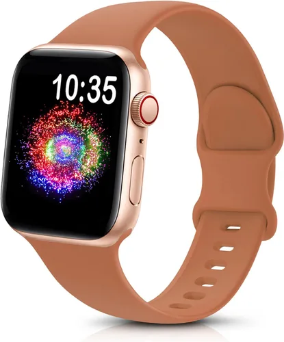 Miniatura 21 de TreasureMax - Correa deportiva compatible con Apple Watch de 38, 40, 41, 42, 44, 45, 46 y 49 mm, correa de silicona suave compatible con Apple Watch