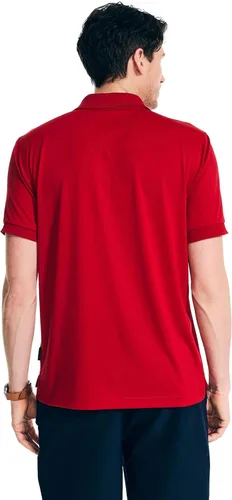 Miniatura 43 de Nautica playera polo clásica de mangas cortas, color sólido, para hombre