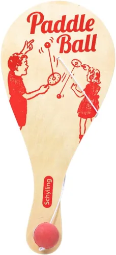 Miniatura 2 de Schylling Pelota de Paleta – Juego Clásico Hecho con Madera Real – Edades 5 y Más – Una Pieza