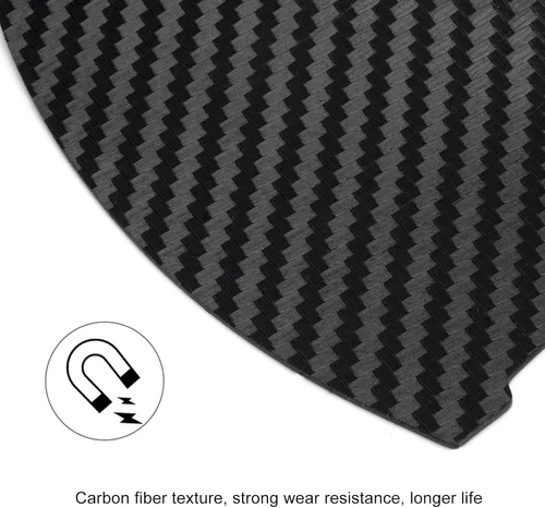 Miniatura 5 de kingsea 4 protectores contra arañazos para manija de puerta de automóvil, textura magnética extraíble de fibra de carbono 3D, textura de fibra