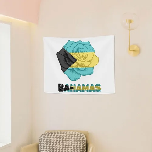 Miniatura 3 de Póster de tapiz con diseño de bandera de las Bahamas de 29 x 37 pulgadas, decoración del hogar, para colgar en la pared, decoración de fondo