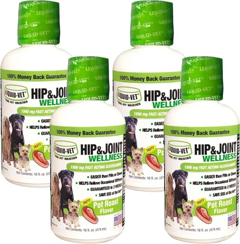 Miniatura 9 de LIQUID-VET Fórmula K9 para cadera y articulaciones, sabor a tocino, 16 onzas