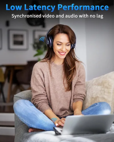 Miniatura 6 de ZEXMTE Adaptador Bluetooth 6.0 para PC, receptor transmisor Bluetooth USB de doble antena Plug & Play, largo alcance de 656.2 ft/656 pies, chip