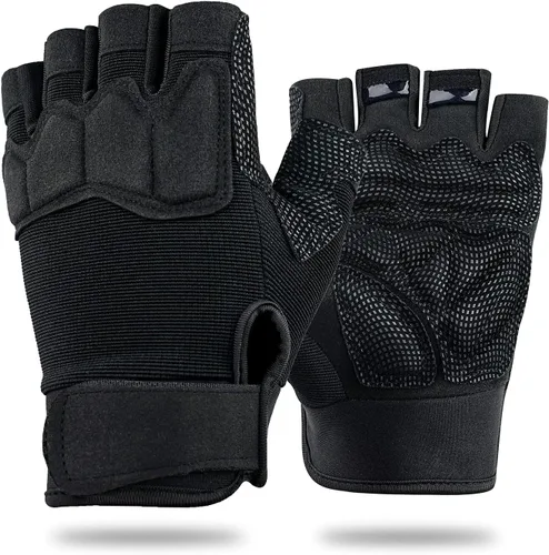 Miniatura 14 de Guantes sin dedos Fioretto para Airsoft, tiro, medio dedo, caza, senderismo, ciclismo, conducción, motocicleta, escalada, guantes de trabajo M210603