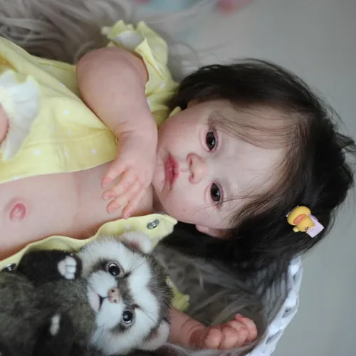 Muñecas de bebé Reborn de cuerpo completo de silicona de 18 pulgadas realistas para niñas recién nacidas que se ven como bebés de silicona