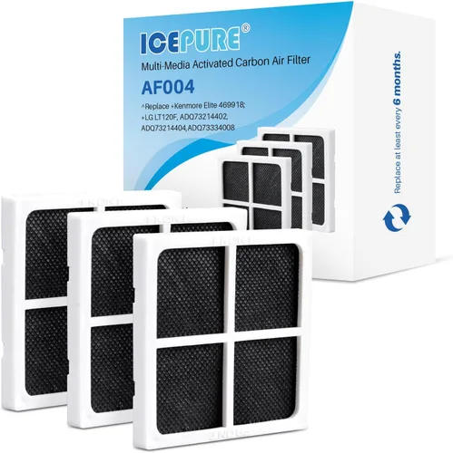 Miniatura 10 de ICEPURE AF004 Reemplazo de filtro de aire para refrigerador para LG LT120F, Kenmore Elite 469918, ADQ73214402, ADQ73214404, paquete de 6