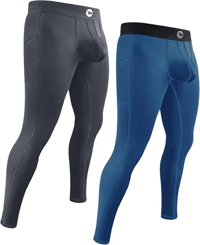 Miniatura 45 de Real Men ABCD Pouch - Pantalones de compresión para hombre, paquete de 1, 2 y 3, leggings para hombre, pantalones de yoga, medias, capa base