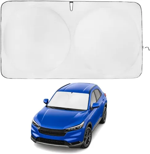 Miniatura 134 de Kinder Fluff Parasol para parabrisas Protección solar reflectante patentada para automóvil, certificado 99% de bloqueo UVR, interior fresco