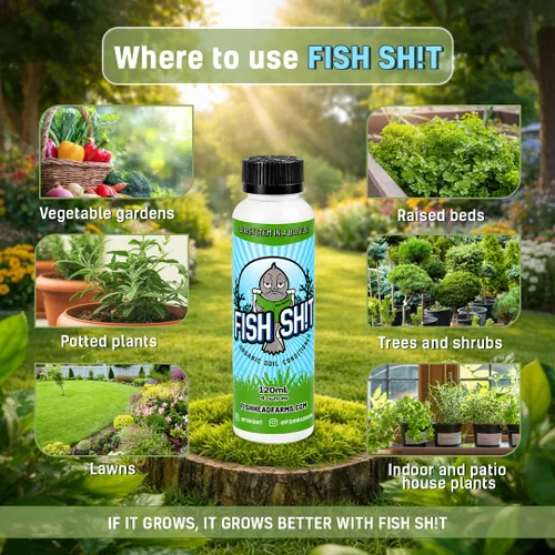 Miniatura 4 de Fish Head Farms - Acondicionador de suelo orgánico para mejorar el rendimiento y el sabor. Mejora la eficiencia del fertilizante. Útil tanto