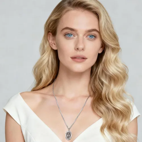 Miniatura 175 de Eusense San Miguel San Cristóbal San Benito San Judas Virgen María Collar chapado en oro 925 joyería religiosa para hombres y mujeres, collar
