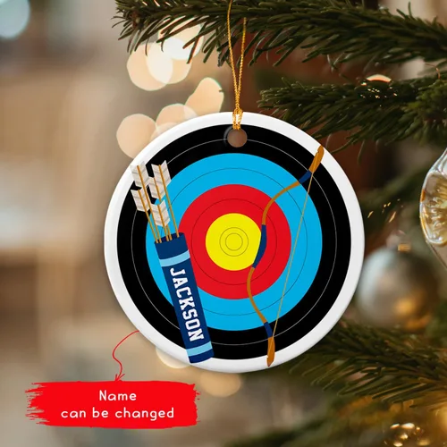 Miniatura 3 de Adornos personalizados de cerámica de fútbol americano, recuerdo de adorno de Navidad de jugador de fútbol americano, regalo para atletas