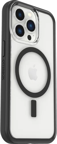 Miniatura 4 de OtterBox Funda transparente con borde de agarre colorido para iPhone 13 Pro (solamente) - Cristal negro (transparente/negro)