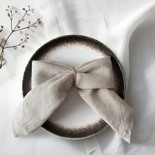Miniatura 15 de Paños de cocina de lino de Linen World 14 x 28 pulgadas, juego de 6 paños de cocina y té decorativos, paños de cocina de lino europeo lavados