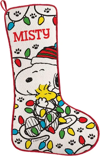 Miniatura 23 de Let's Make Memories Calcetín de Navidad Personalizado - Personalizado con Tu Nombre - Colores Tradicionales de Fiestas - Calcetines para la Familia