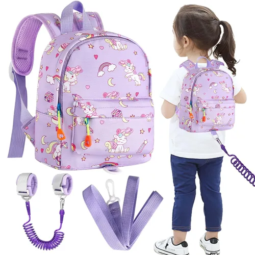 Miniatura 17 de Accmor - Mochila para niños pequeños con correa de muñeca anti-pérdida, lindo arnés para caminar para niños pequeños, mantiene a los niños cerca