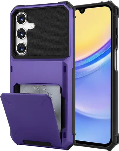 Miniatura 107 de Funda tipo cartera para Samsung Galaxy S22 Ultra con 4 ranuras para tarjetas de crédito a prueba de golpes, funda híbrida de protección reforzada