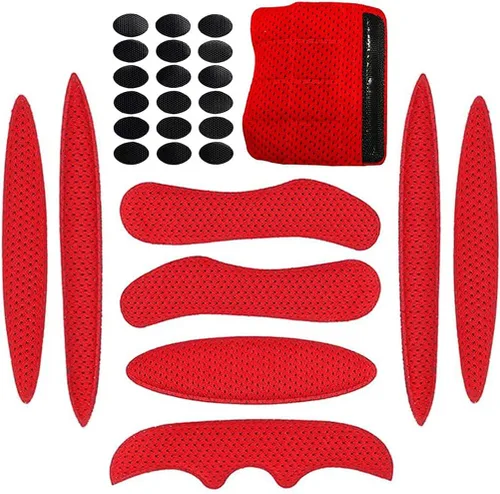 Miniatura 11 de Kit de acolchado para casco, almohadillas universales de espuma de repuesto para bicicleta, motocicleta, accesorios para casco (negro, juego de 1)