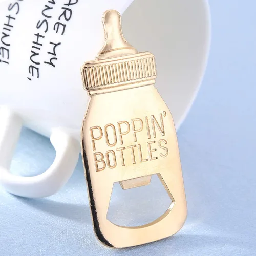 Miniatura 8 de 12 abrebotellas, recuerdo de baby shower para invitados, abrebiberones de oro rosa, regalos de boda, regalos de baby shower, regalos para invitados
