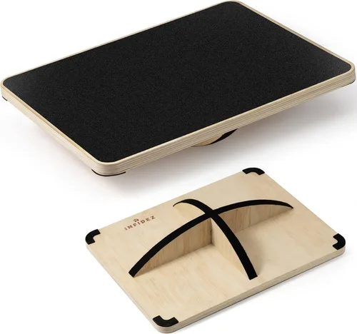 Multi-Optional Wooden Balance Board for all kind of balance tranning, Extra-Large Anti-Slip Wobble, Rocker and Plank Board for Balance and Core