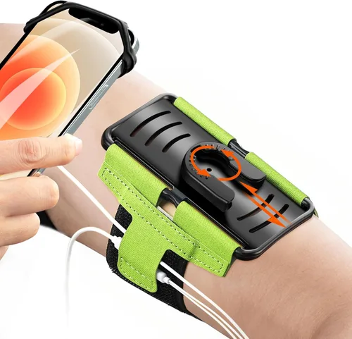 Miniatura 12 de Paquete de 10 soportes de teléfono celular para brazo - Correa de muñeca reflectante y ajustable, fundas para brazo compatibles con iPhone 16 15 14