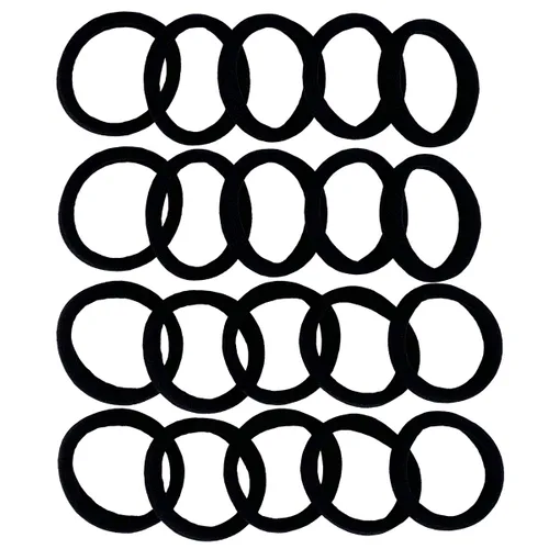 Miniatura 6 de 20 ligas de algodón, elásticas, gruesas y sin costuras para el pelo, ideales para peinados y coletas cabello abundante, grueso y ondulado Mejora