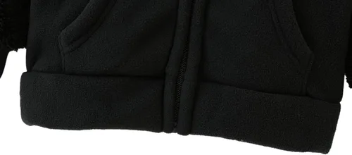 Miniatura 5 de AMIYAN Sudadera con capucha de forro polar con forma de orejas de oso, sudadera con capucha y cremallera para niños pequeños