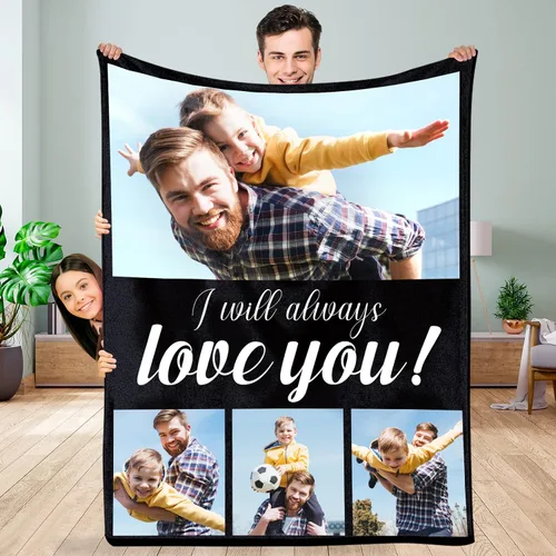 Miniatura 87 de Manta personalizada con foto/texto, manta con imagen personalizada, regalos de amor, regalos personalizados para parejas para novio, novia, esposa