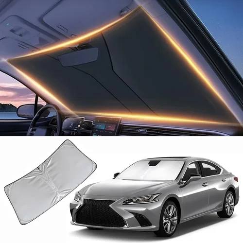 Miniatura 25 de Parasol para parabrisas delantero, protector de visera, accesorios para automóvil